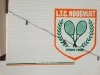 muurschildering logo tennis