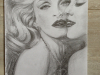 Portret tekening Madonna