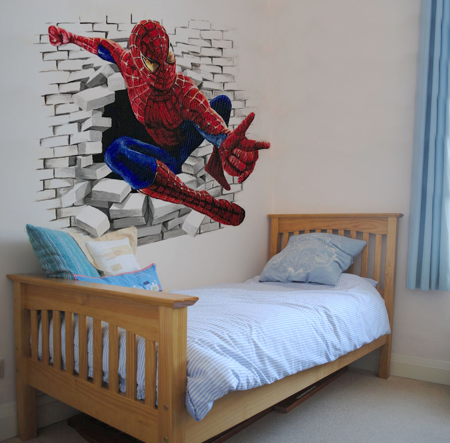 Spidermanslaapkamer
